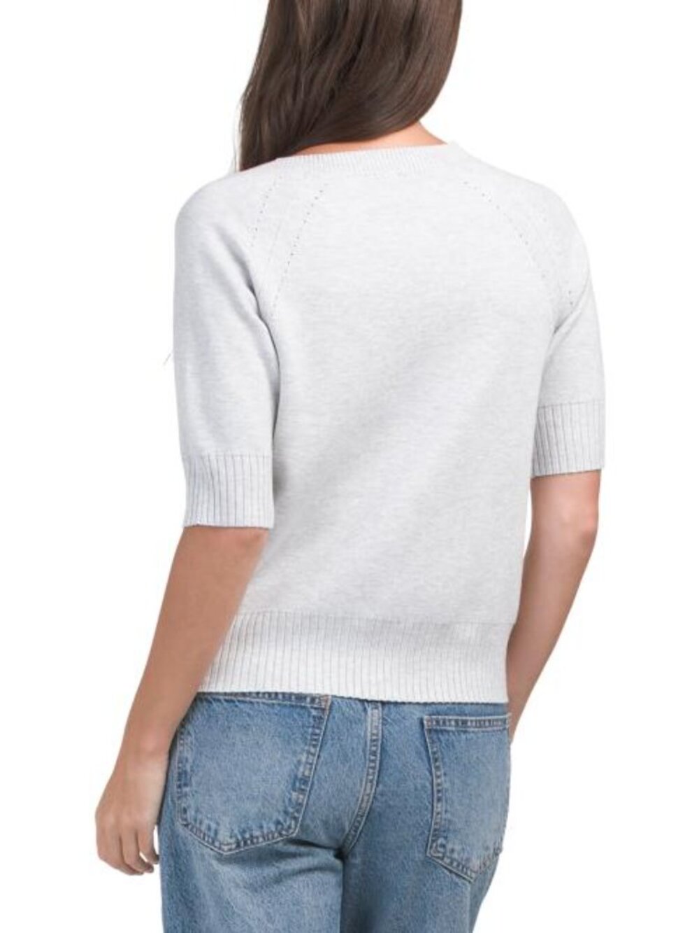 CYRUS Short Sleeve Button Front Cardigan - Picture 2 of 3